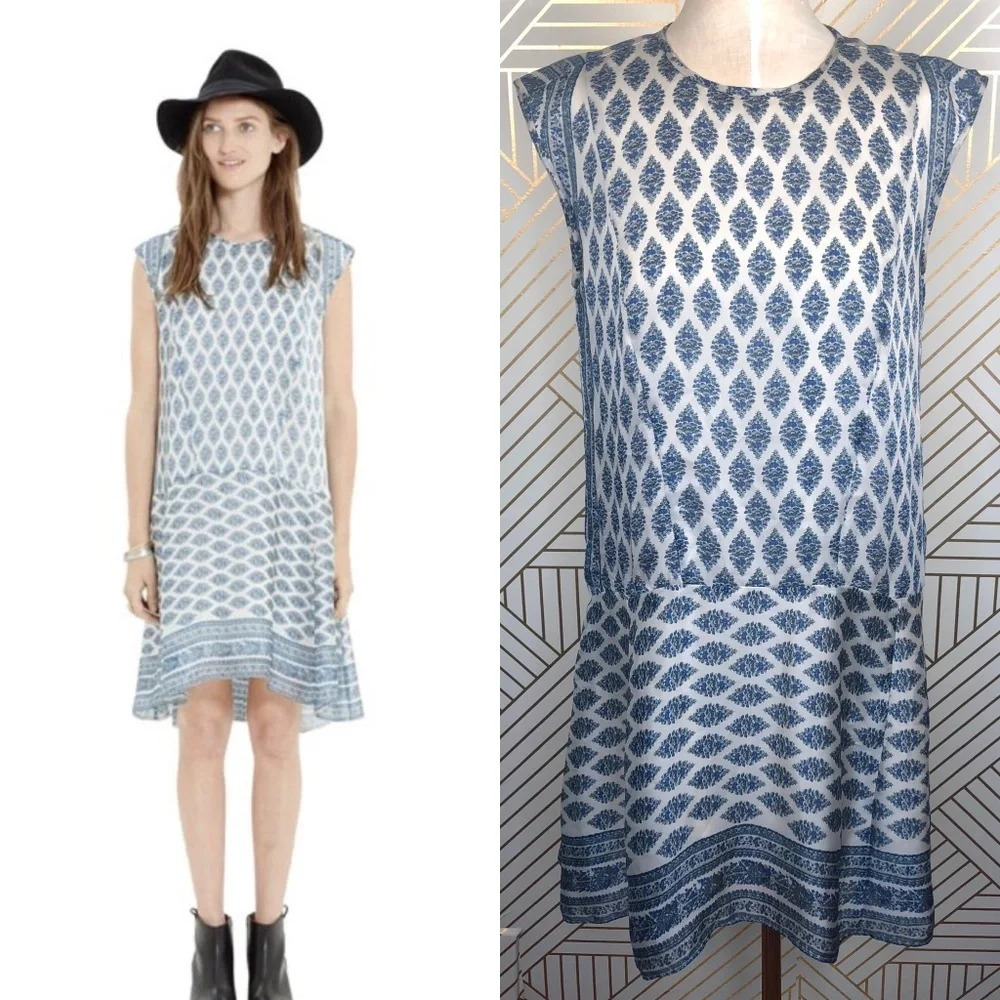 Madewell Skyscape Dress in‎ Diamond Floral Paisley